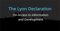 La Declaración de Lyon sobre el Acceso a la Información y el Desarrollo