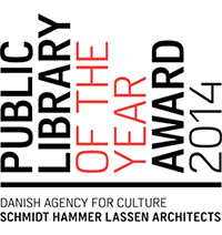 "Public Library of the Year Award 2014" (Auszeichnung als Öffentliche Bibliothek des Jahres 2014)
