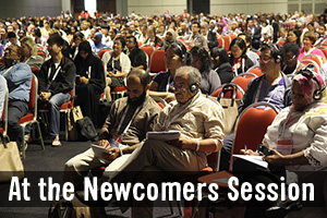 At the Newcomers Session