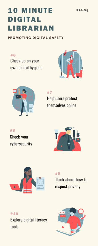10-Minute Digital Librarian - Promoting Digital Safety Infographic
