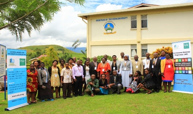 Participants at an IAP workshop at Mountains of the Moon University