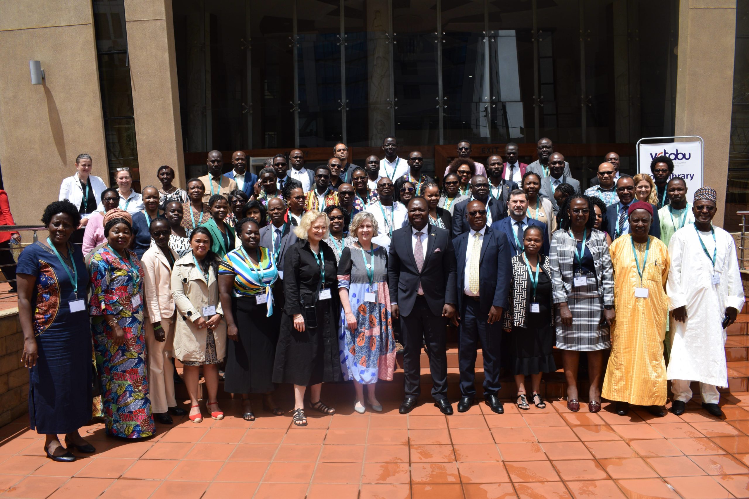 Picture of a group of attendees in a group photo during IFLA Regional Workshop, Nairobi, Kenya