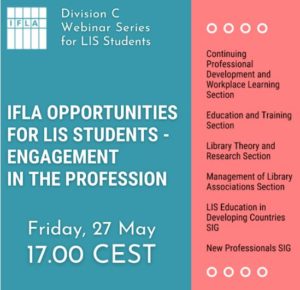 IFLA Opportunities for LIS Students 27 May 17:00 CEST 