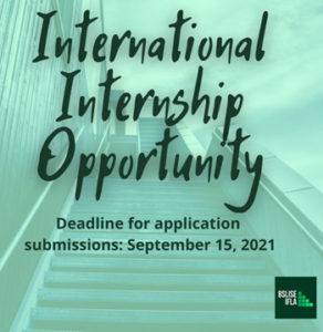 BSLISE Internship Opportunity Due Sept. 15, 2021
