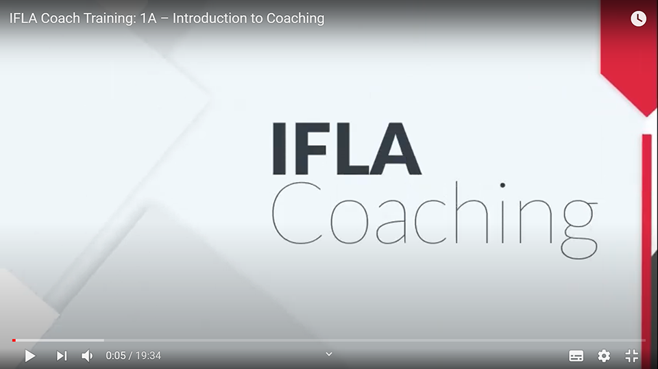 Screengrab from the IFLA Coaching YouTube videos
