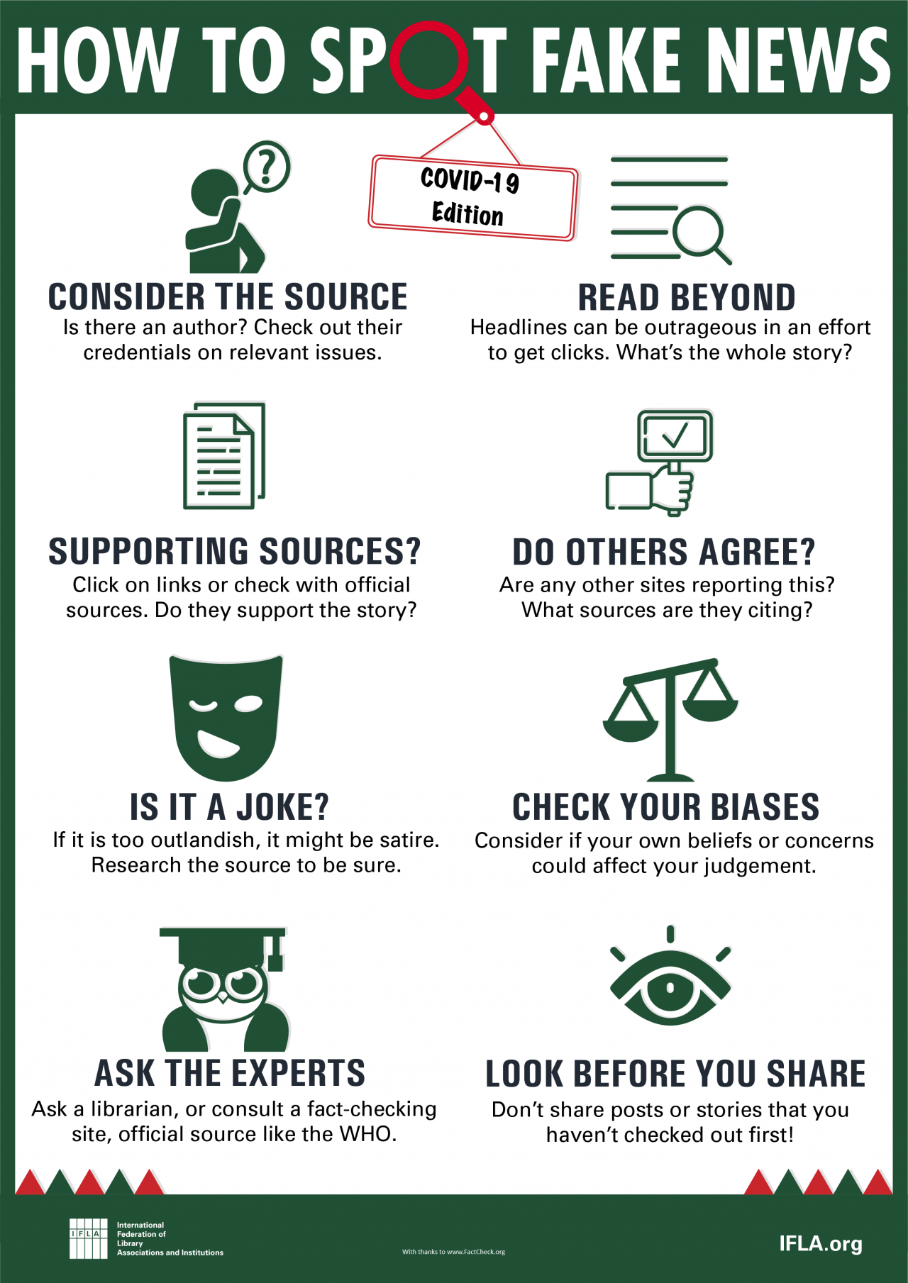 Hot to Spot Fake News - 2019 Edition Infographic