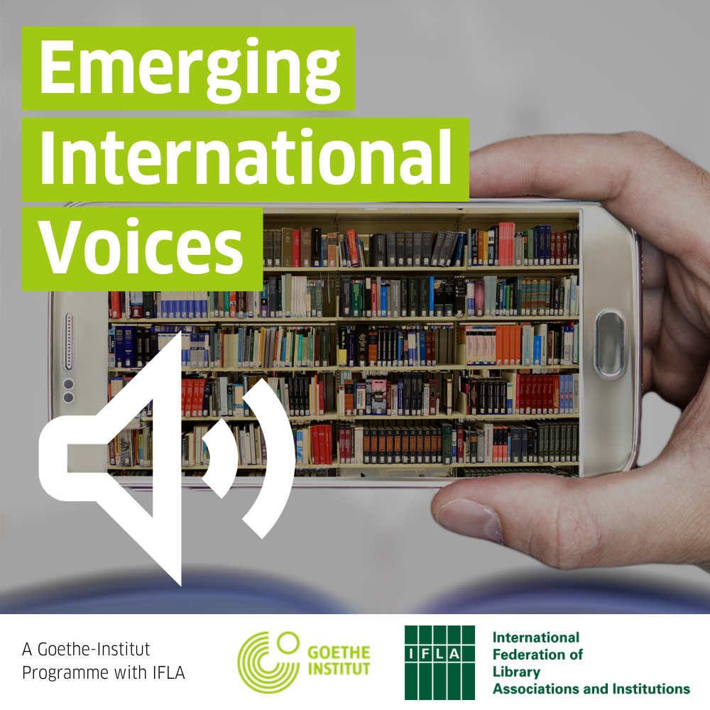 Emerging International Voices graphic